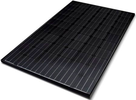 All black solar panel