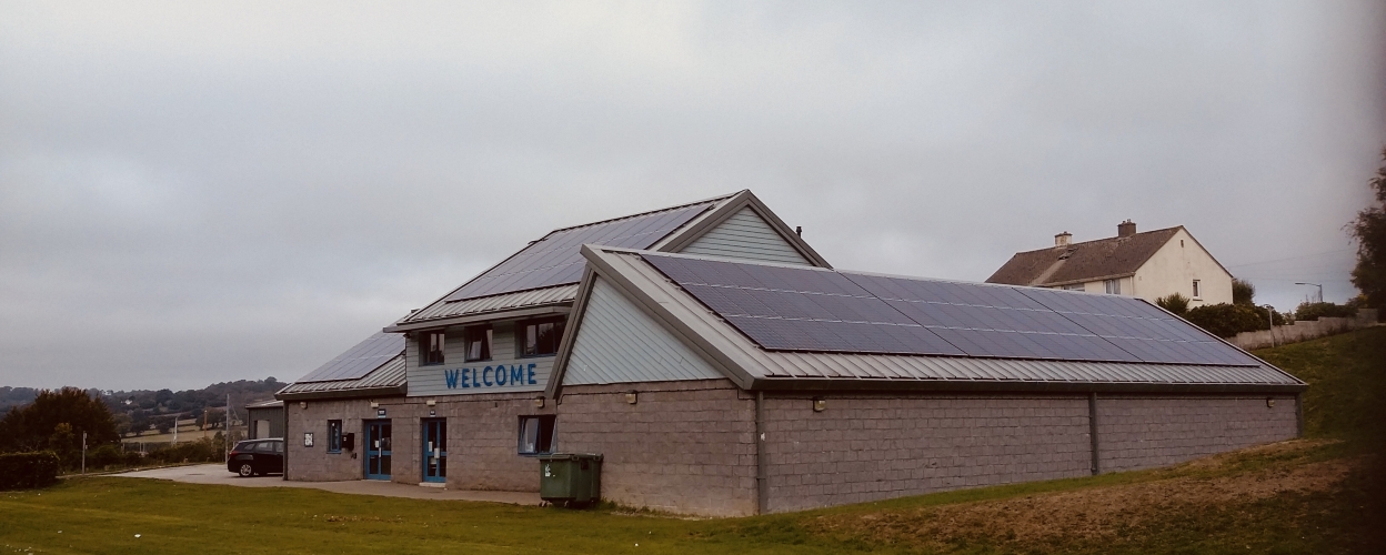 Dracaena center Solar PV on standing seam roof