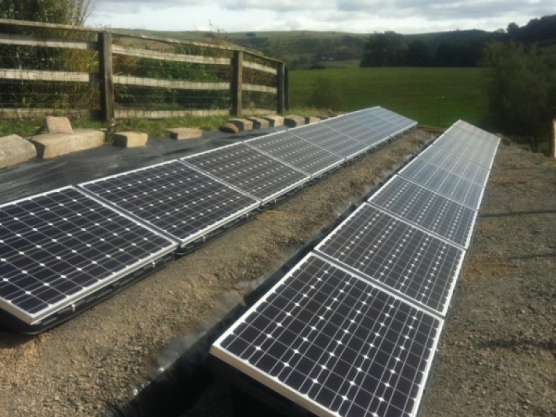 Console Bins ground mounted solar