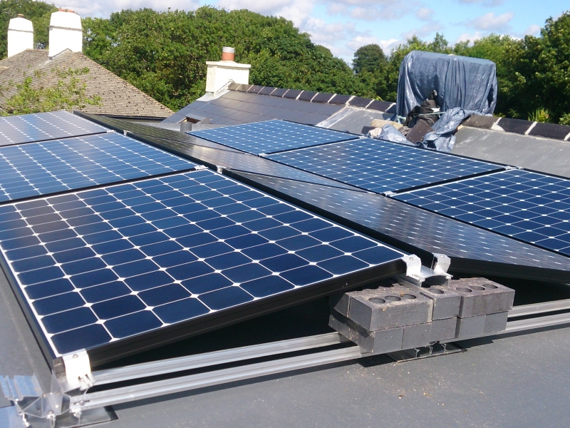 Solar panel mounting