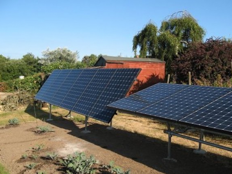 Seasonally Adjustable Solar PV panels mounting